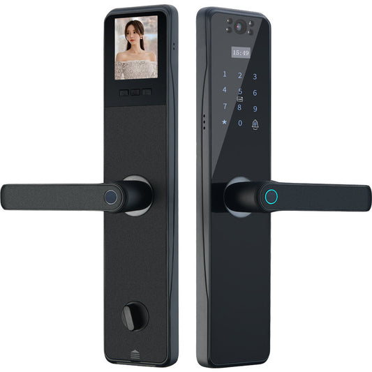 Serrure à Empreinte Digitale avec Caméra de Surveillance